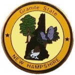 New Hampshire Pin NH State Emblem Hat Lapel Pins